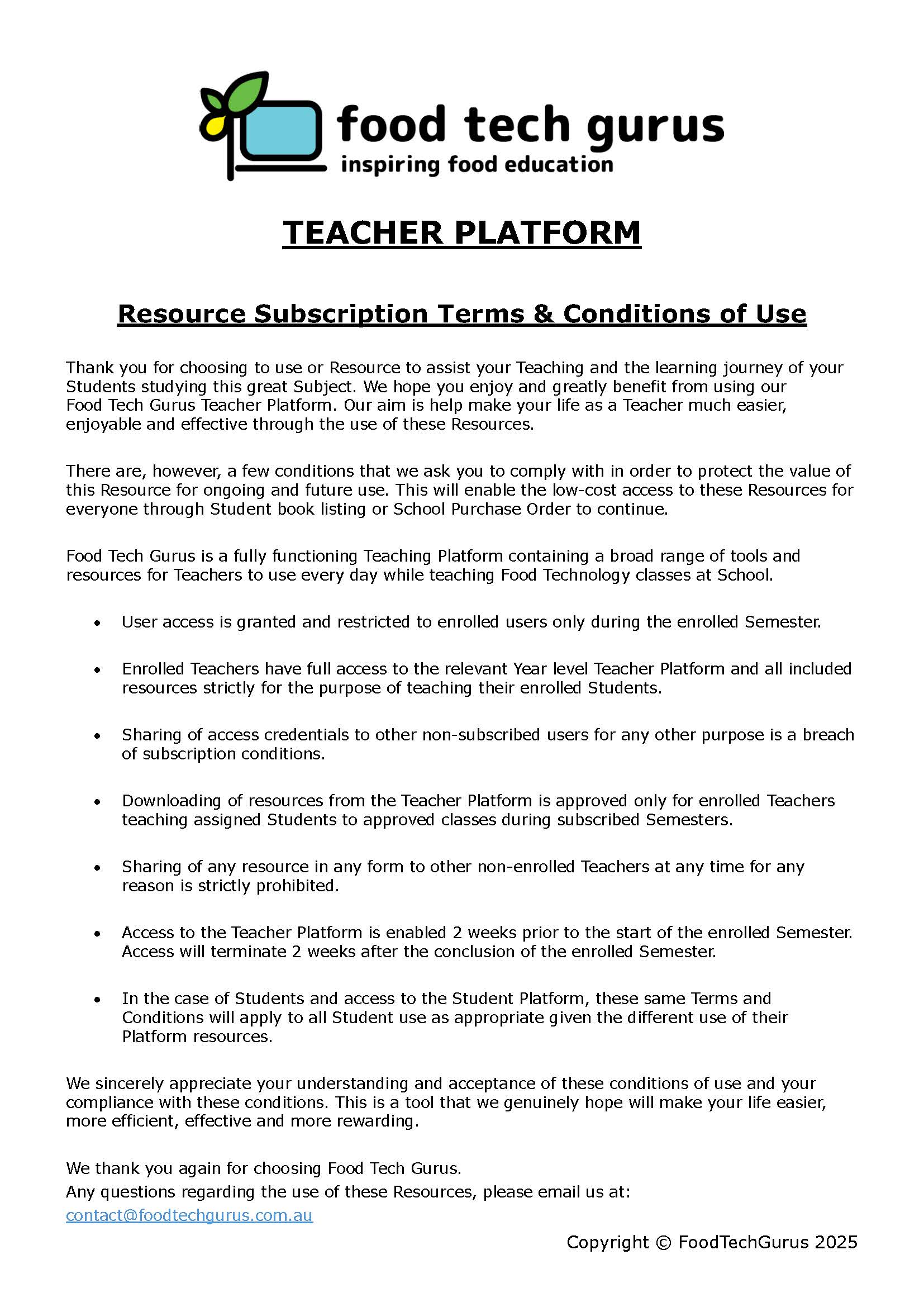 terms and conditions